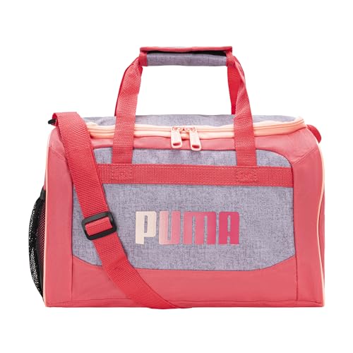 PUMA unisex child Puma Evercat Transformation Jr duffel bags, Grey/Pink, One Size US