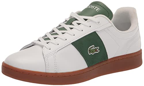 Lacoste Men's Carnaby Sneaker, White/Gum, 12