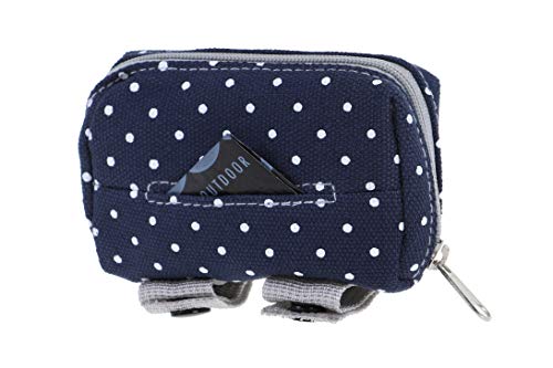 DOOG - Walkie Pouch - Small Stella - Polka Dot Blue With White Spot (WPD05)