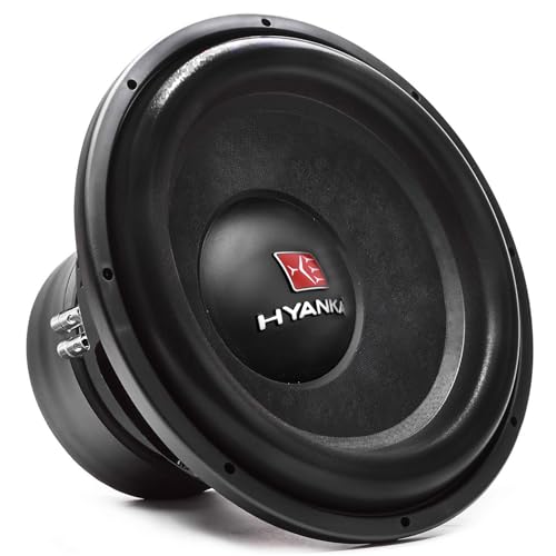 H YANKA BSM-12-2 12 Inch Subwoofer - 550W MAX Power 12 Inch Paper Cone Subwoofer Car Audio, Black Iron Basket, 2“ Dual Voice Coil 2 Ohm Impedance 12 subwoofer