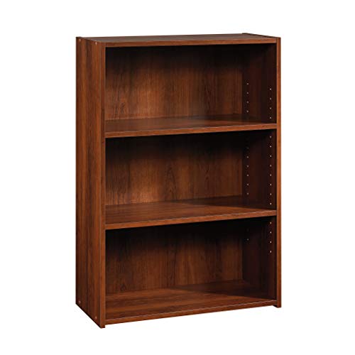 Sauder Beginnings 3-Shelf Bookcase/ Book shelf, L: 24.57' x W: 11.50' x H: 35.28', Brook Cherry finish