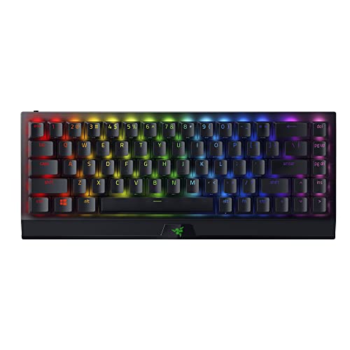 Razer BlackWidow V3 Mini 65% Wireless Mechanical Gaming Keyboard: HyperSpeed Wireless - Green Tactile & Clicky Switches - Doubleshot ABS Keycaps - 200Hrs Battery Life