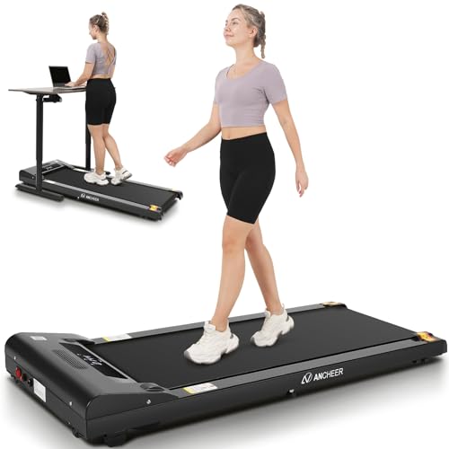 ANCHEER Walking Pad, 2 in 1 Under Desk Treadmill with Remote Control, Treadmills for Home/Office/Gym, 300lbs Weight Capacity, Compact 2.5HP Electric Portable Jogging Running Machine, Installation-Free