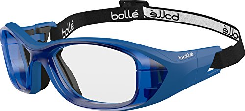 bollé Swag Sport Protective Glasses w/Strap True Blue Polycarbonate Lens w/Anti-Fog and Anti-Scratch Cat.0 Unisex-Adult Medium