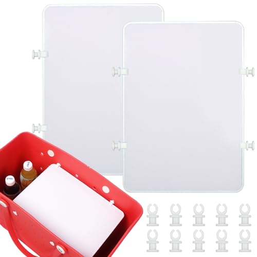 Raymall Divider Tray for Bogg Bag, 2PCS Insert Dividers for X Large Bogg Bag Accessories Inserts for Bogg Tote Bags, Beach Bag Divider Suitable for Original Bogg Bag Dividers (White)