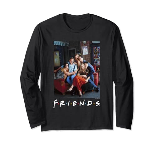 Friends Main Characters Retro Group Poster Long Sleeve T-Shirt
