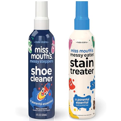 Miss Mouth's Messy Eater Stain Treater and Messy Steppers Shoe Cleaner Starter Pack