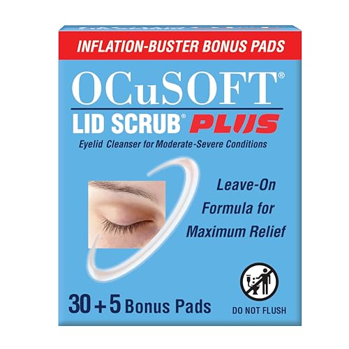 OCuSOFT Lid Scrub Plus 35 Count Inflation Buster with 5 extra pads