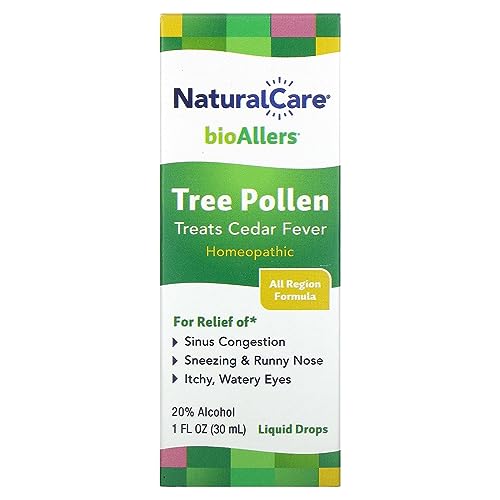 bioAllers NaturalCare Tree Pollen Allergy Treatment | Homeopathic Drops for Sinus Pressure, Congestion, Sneezing, Runny Nose & Itchy, Watery Eyes | 1 Fl Oz