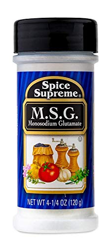 Spice Supreme M.S.G. Monosodium Glutamate, plastic shaker, 4.25-oz.