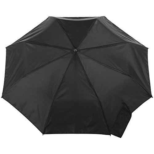 totes Titan Automatic Open Close Windproof & Water-Resistant Foldable Umbrella, Black