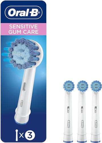 Oral-B Sensitive Gum Care Electric Toothbrush Replacement Brush Heads Refill, 3 Count (Pack of 1)