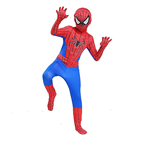 JunPhaeton Superhero Kids Bodysuit Costumes Spandex Halloween Cosplay Costumes (Small(Height:39-43Inch))