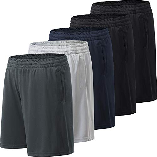 MCPORO Mens Athletic Shorts with Pockets Quick Drying Activewear for Gym Workout