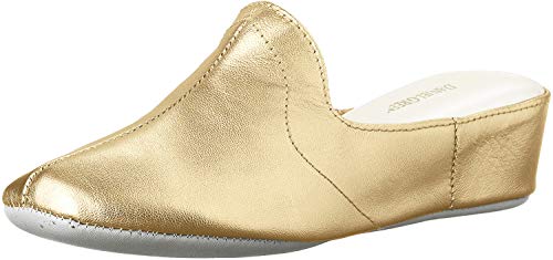 Daniel Green Women's Glamour Slipper,Gold Kidskin,10 M