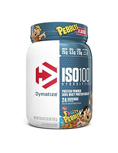 Dymatize ISO100 Hydrolyzed 100 Whey Protein Isolate Fruity Pebbles (1.6 Lbs. / 24 Servings)