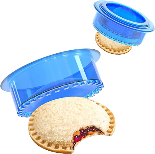 HiYZ Sandwich Cutter and Sealer, 5 PCS Sandwich Cutter for Kids, Decruster Sandwich Maker, Sandwich Press Crimper DIY Jelly Crustless Sandwich Bread Pie Cookie Cutter for Children Boys Girls