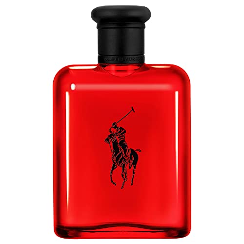 Ralph Lauren Fragrances Polo Red - Eau de Toilette - Men's Cologne - Woody & Spicy - With Grapefruit, Saffron, and Redwood - Medium Intensity - 4.2 Fl Oz