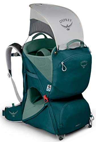 Osprey Poco LT Lightweight Child Carrier and Backpack for Travel, Deep Teal