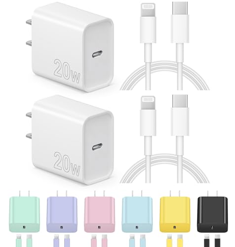 Charger for iPhone Charger Fast Charging 20W USB C Wall Charger with 6FT Super Fast Charger Cable Compatible with iPhone14/14 Pro Max/13/13Pro/12/12 Pro/11,iPad