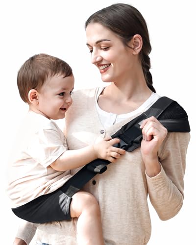 Baby Carrier, KIDIRA Toddler Sling with Adjustable Padded Shoulder Strap, Compact Non-Slip Hip Seat Carrier for Newborn to Toddler(8-50 lbs)