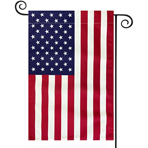 American Flag USA Garden Flag 12 x 18 - Patriotic Double Sided Small American Flags for Yard (American Garden Flag)