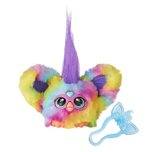 Furby Furblets Ray-Vee Mini Friend, 45+ Sounds, Electronica Music & Furbish Phrases, Electronic Plush Toys for Girls & Boys 6 Years & Up, Rainbow