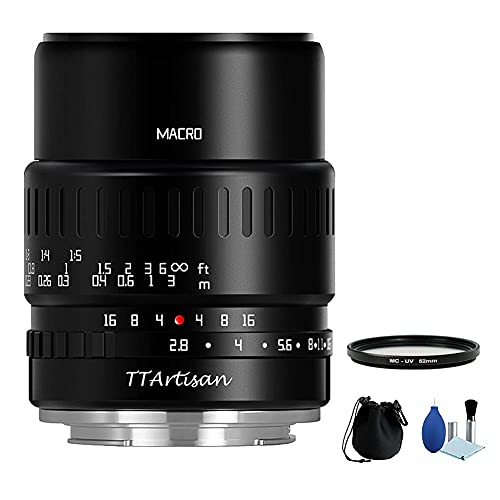 TTArtisan 40mm F2.8 APS-C Macro Lens 1:1 Magnification Manual Focus Camera Lens for Fuji Fujifilm X Mount Camera XT10 XT20 XT3 XT30 XT4 XT100 XE3 XA1 XA2 XA3 XPRO2 XS10