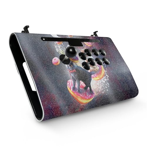 Glossy Glitter Gaming Skin Compatible with Victrix Pro FS - Cat Donut Galaxy - Premium 3M Vinyl Protective Wrap Decal Cover - Easy to Apply | Crafted in The USA by MightySkins