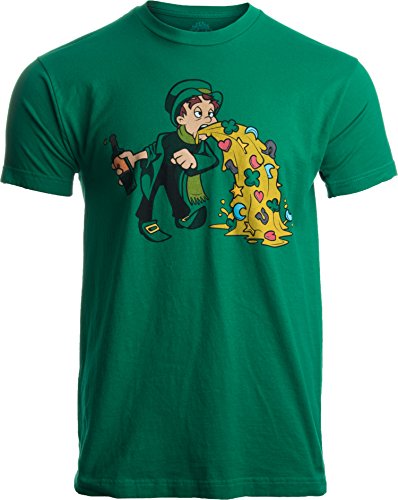 Irish Leprechaun Tossing Lucky Cookies | Funny St. Patrick's Day for Men T-Shirt-Large