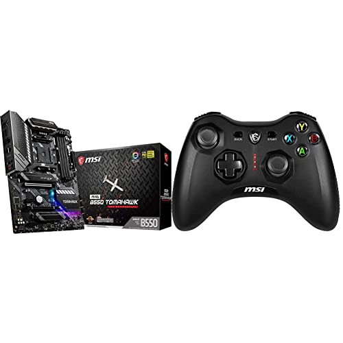 MSI MAG B550 TOMAHAWK Gaming Motherboard + MSI Force GC30V2 Wireless Gaming Controller