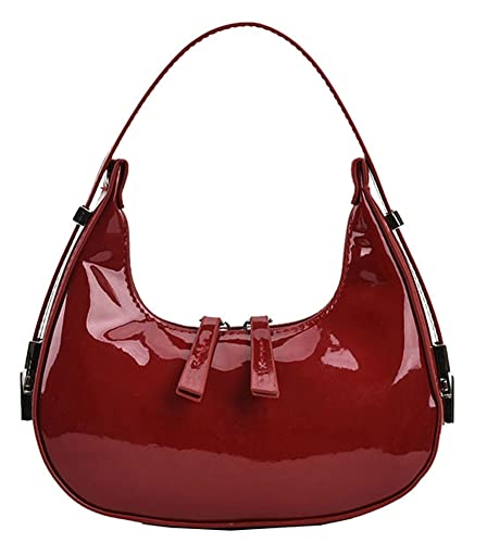 Women's Crescent Shoulder Bags Retro Y2k 90s Hobo Handbags Top Handle Y2k Underarm Bag Fashion Clutch Purses