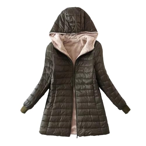 Gamivast Black Of Firday Deals Early Womens Long Puffer Jacket Plus Size Down Coat Cotton Cover Coat Lightweight Down Coat with Hood Winter Jacket Cyber Deals Monday 2023