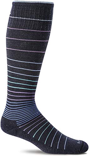 Sockwell Women's Circulator Moderate Graduated Compression Sock, Navy - S/M