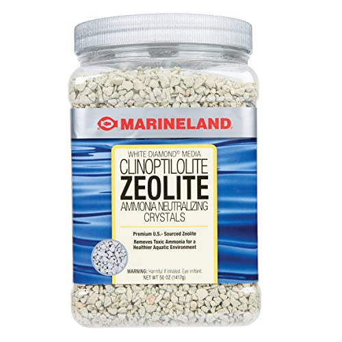 Marineland White Diamond 50 Ounces, Removes Toxic Ammonia, aquarium Filter Media