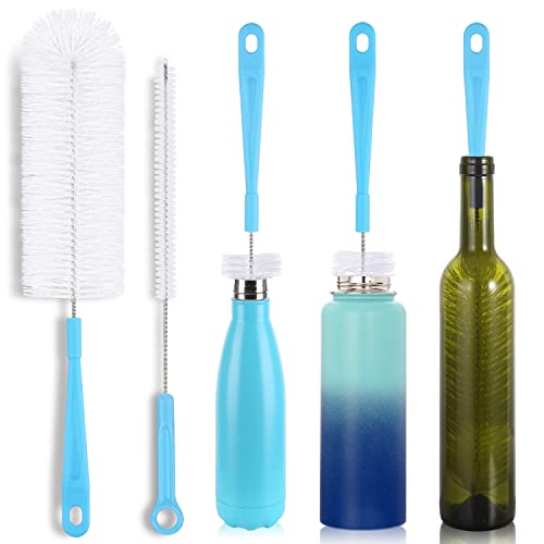 16' Bottle Brush Cleaner for Water Bottle - Long Handle Bottle Brush for Cleaning Narrow Neck Sport Bottles,Beer Bottle and Jugs, Set of 2