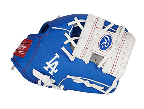 Rawlings MLB Team Logo Youth Glove Series, Los Angeles Dodgers,Royal Blue