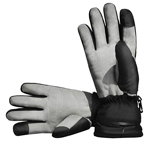 Aroma Season Heated Gloves with Rechargeable Battery Raynauds Disease Waterproof & Windproof Work Gloves, Motorcycle Hunting Fishing Riding