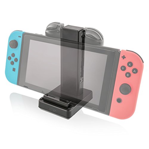 Nyko Charge Base - Charging Dock/Play and Charge Stand for Two Joy-Con Controllers and Switch Console with Included USB Type - C Power Cord for Nintendo Switch