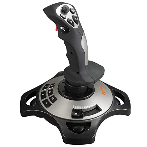 PC Joystick, USB Game Controller with Vibration Function and Throttle Control, PXN 2113 Wired Gamepad Flight Stick for Windows PC/Computer