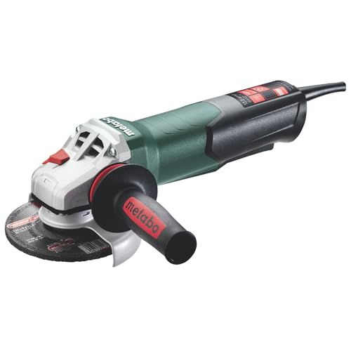 Metabo 4-1/2-Inch / 5-Inch Angle Grinder | 11,000 RPM | 12 Amp | AC/DC | Non-Locking Paddle Switch | Safety Clutch | M-Quick Wheel Change | Made in Germany | WP 13-125 Quick | 603629420