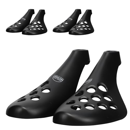 The Kingsland Shoe Project Fresh Flow Shoe Trees for Men & Women Black, Pack of 3, Large