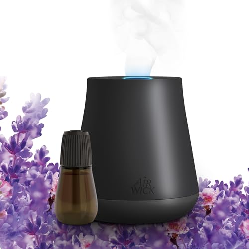 Air Wick Essential Mist Starter Kit, Diffuser + 1 Refill, Lavender and Almond Blossom, Air Freshener, Essential Oils