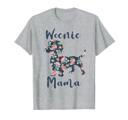 Dachshund-Shirt Weenie Mama Weiner Dog Mom Gift Funny Women T-Shirt