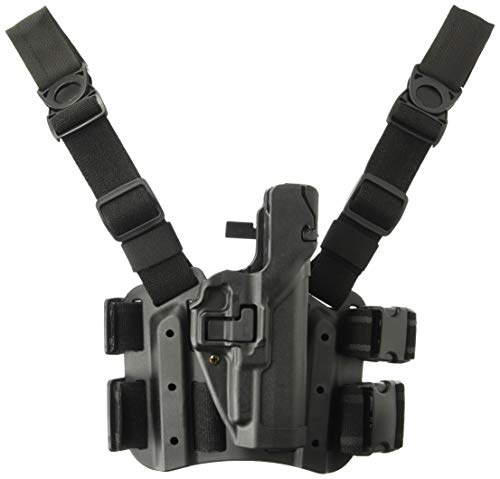 BLACKHAWK Serpa Level 3 Tactical Black Holster, Size 00, Right Hand (Glock17/19/22/23/31/32)
