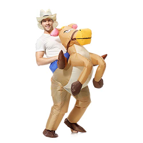 EONPOW Inflatable Costume Riding Horse Halloween