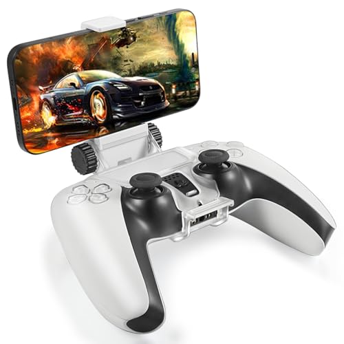 ICESPRING Phone Clip Holder Clamp Mount Stand Bracket for Playstation 5 PS5 Wireless Controller