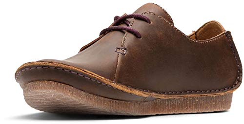 Clarks womens Janey Mae oxfords shoes, Beeswax, 8.5 US