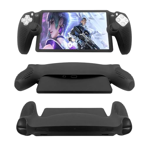 TGDPLUE Silicone Protecor Cover Case Compatible with Playstation Portal Remote Player,Protective Skin Cover for PS5 Portal-Shockproof Anti-Scratch (Black)