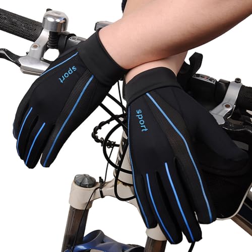 Summer Driving Gloves Men Women Anti-UV Protection Sunscreen Touchscreen Cooling Mesh Breathable Gloves Cycling Riding Full Palm Sport Non-Slip Grip Motorcycle Golf Mittens